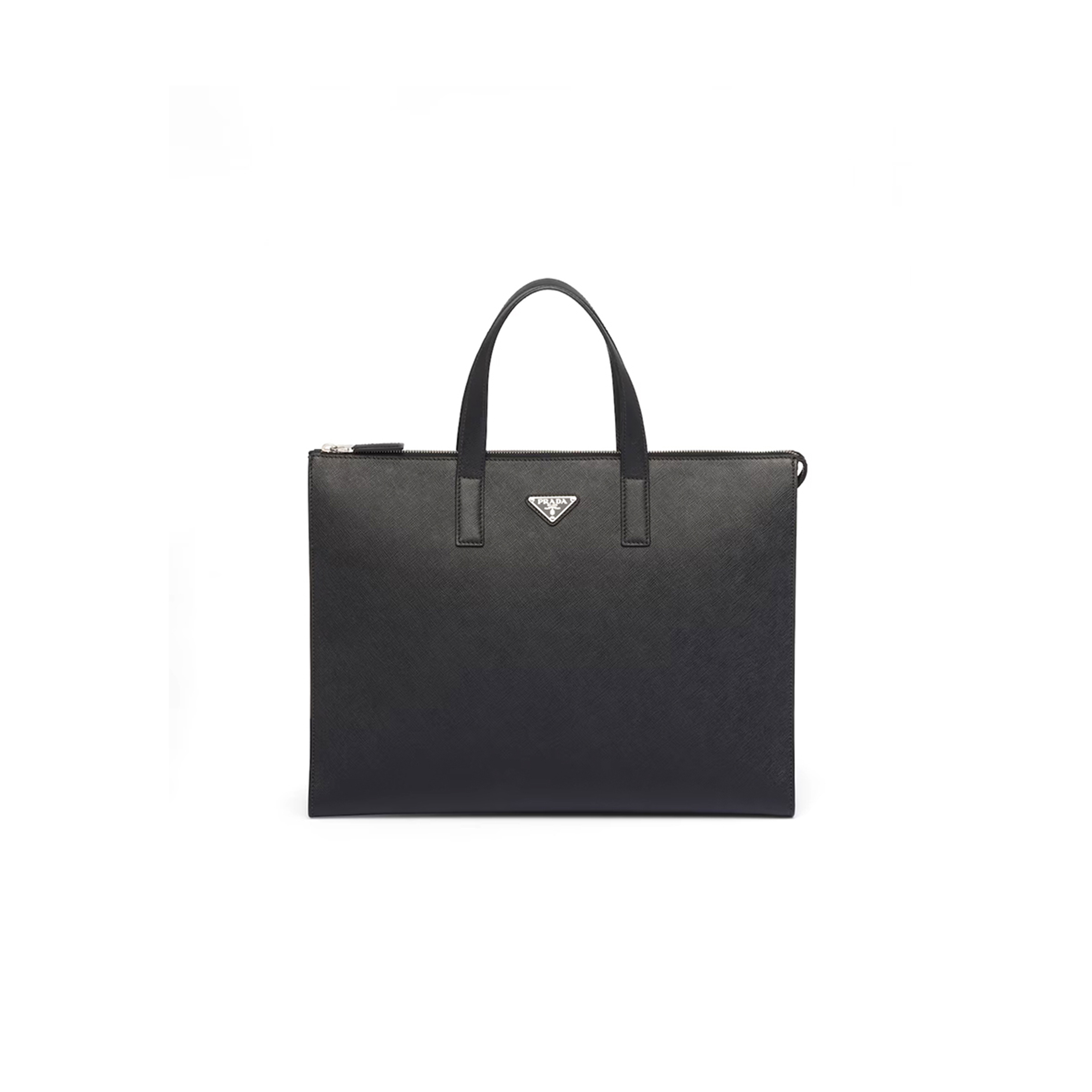 Pra*a saffiano leather tote 2vg039 (40*30*9cm)